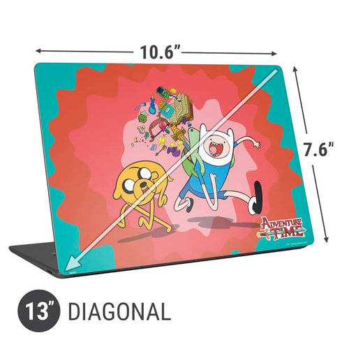 Adult Swim Adventure Time Jake and Finn Universal Laptop 13in (10.6 x 7.6in) Skin
